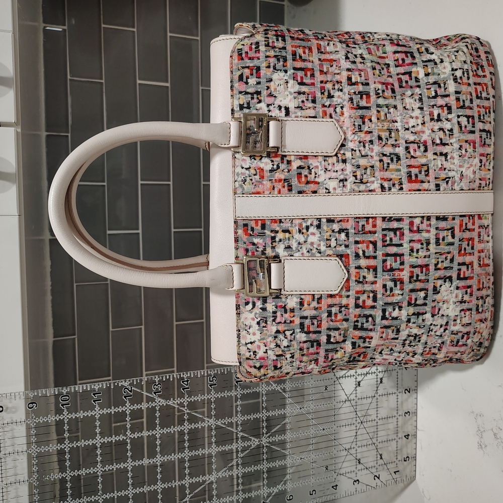 Fendi Zucca Floral Bag Purse